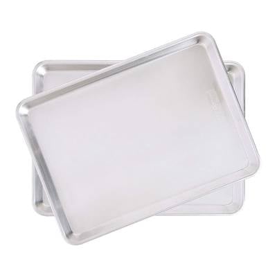 Aluminum Sheet Pans Nordic Ware Natural Aluminum Commercial Baker's Half Sheet, 2-Pack, Silver