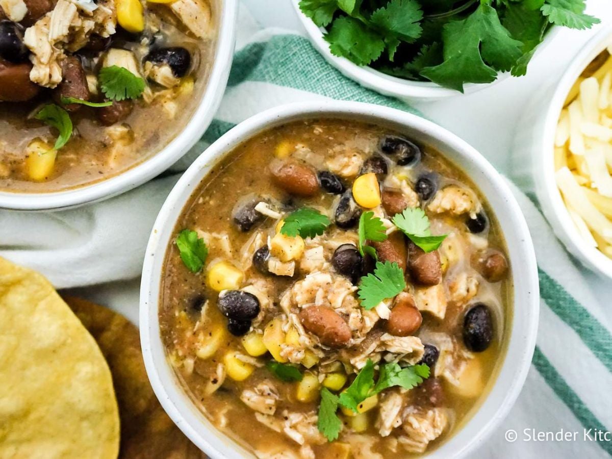 Healthy Crock Pot Recipes Delicious Taco Soup Cooked on a Crockpot